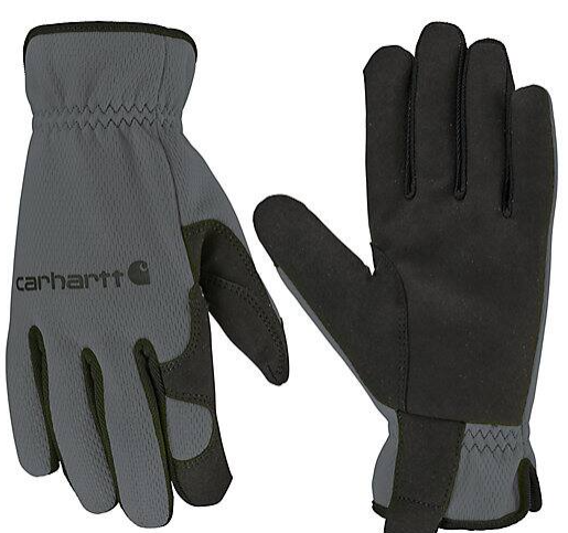 Men's Carhartt High Dexterity Open Cuff Glove - Gray